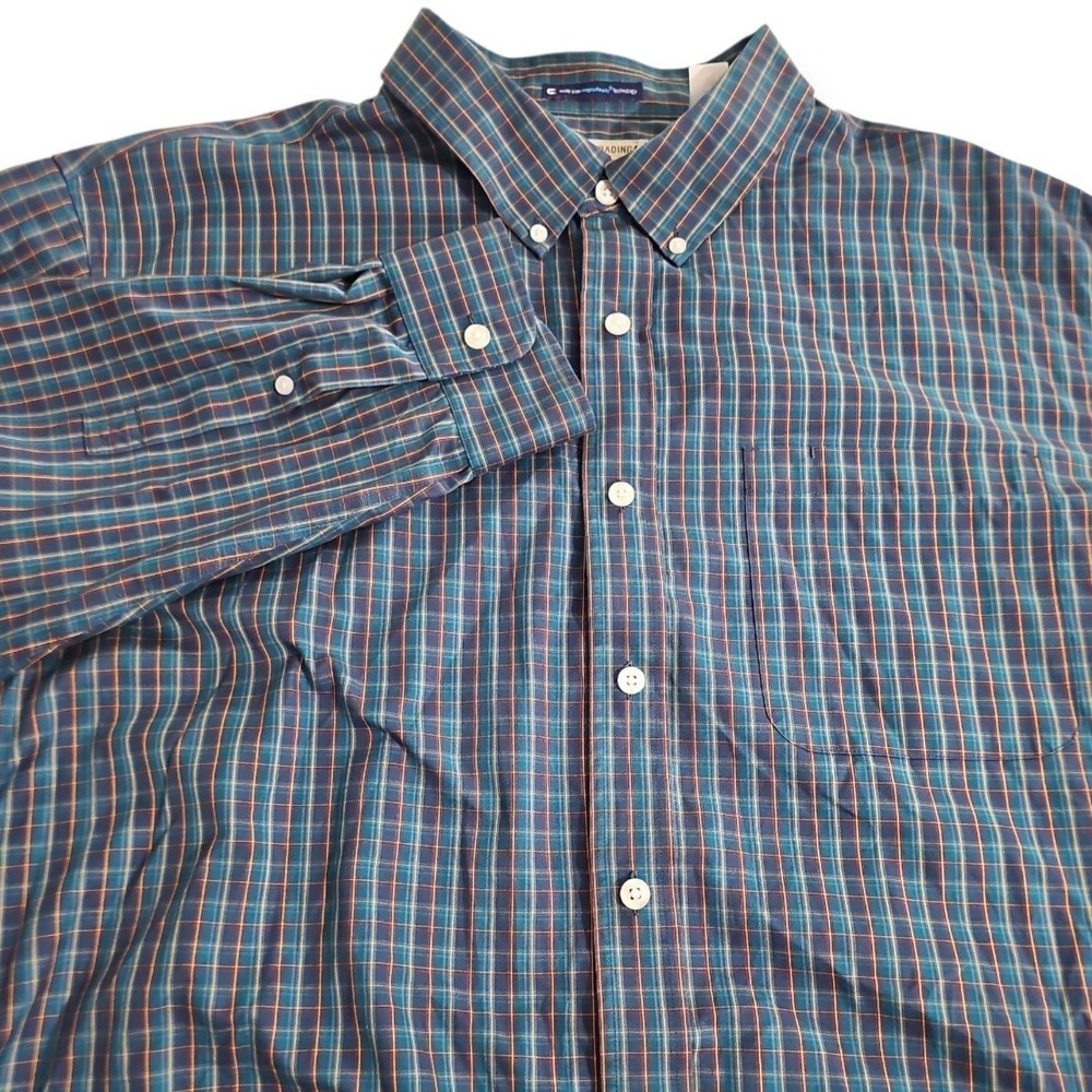 Duluth Trading‎ Wrinkle Fighter Relaxed Fit 2XL-Tall MagnaReady Button Down